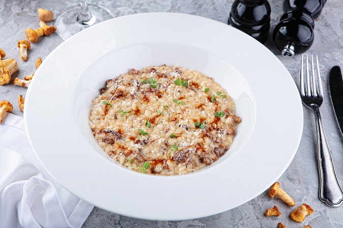 Ризотто с сезонными грибами